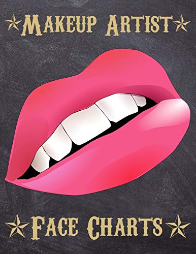 Makeup Artist Face Charts: Makeup cards to paint the face directly on paper with real make-up - Ideal for: professional make-up artists, vloggers and cosplay influencers - 150 cards - Size 8,5x11 - 9781704900568