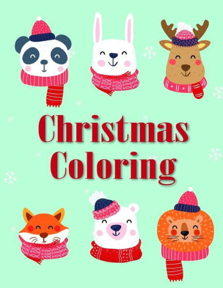 Christmas Coloring: coloring pages for adults relaxation with funny images to Relief Stress (Art Design)