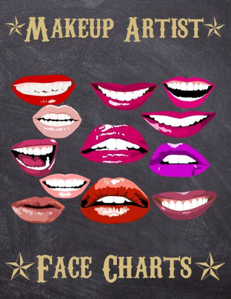 Makeup Artist Face Charts : Makeup Cards To Paint The Face Directly On Paper With Real Make-Up - Ideal For: Professional Make-Up Artists, Vloggers And Cosplay Influencers - 150 Cards - Size 8,5X11 - 9781704919645