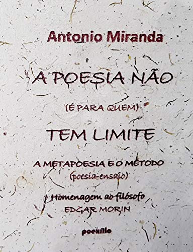 A POESIA N??O (?? PARA QUEM) TEM LIMITE: A METAPOESIA E O M??TODO (Portuguese Edition)