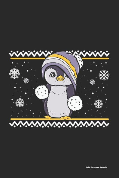 Ugly Christmas Penguin : 120 Pages I 6X9 I Graph Paper 4X4