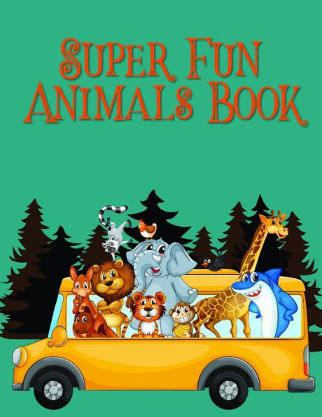 Super Fun Animals Book : Christmas Book Coloring Pages With Funny, Easy, And Relax
