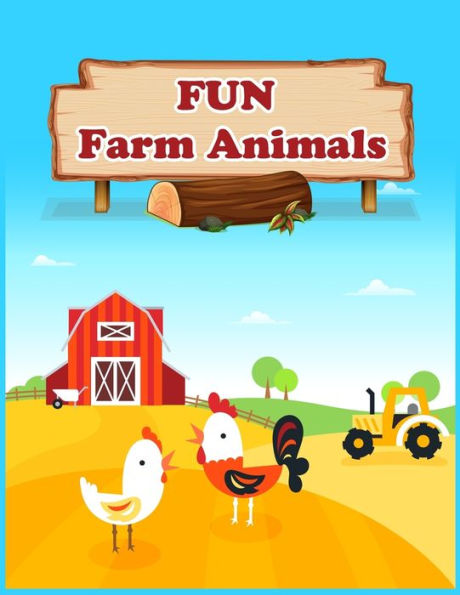 Fun Farm Animals: Preschool Number Tracing And Fun Activities Book For Ages 4-8