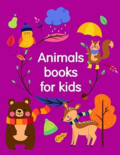 Animals books for kids: coloring pages for adults relaxation with funny images to Relief Stress (kids development)