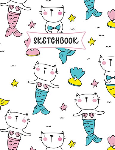 Sketchbook: Chatte Sir??ne Carnet de croquis pour enfants | Pratique du dessin et du griffonnage | Livre de croquis amusant pour les tout-petits | ... blancs (21.59 x 27.94 cm) (French Edition)