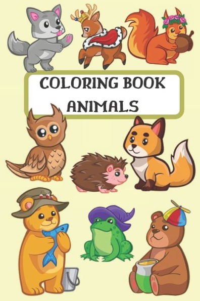 Libro para colorear Animales: Libro de actividades para niños de 2 a 10 años, niños y niñas, libro para colorear fácil