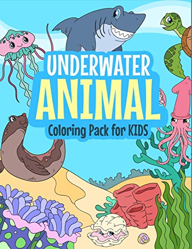 Underwater Animal: Coloring Pack for kids
