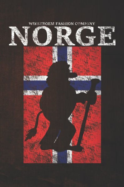 Wikstroem - Notes : Norwegen Norge Troll Flagge Used Look - Tagesplaner 15,24 X 22,86