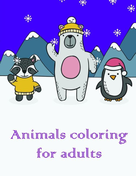 Animals coloring for adults: coloring pages,Christmas Book for kids and children (Desert Animals)
