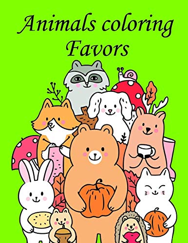 Animals coloring Favors: Mind Relaxation Everyday Tools from Pets and Wildlife Images for Adults to Relief Stress, ages 7-9 (Desert Animals)