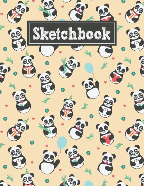 Sketchbook : 8.5 X 11 Notebook For Creative Drawing And Sketching Activities With Unique Panda Themed Cover Design