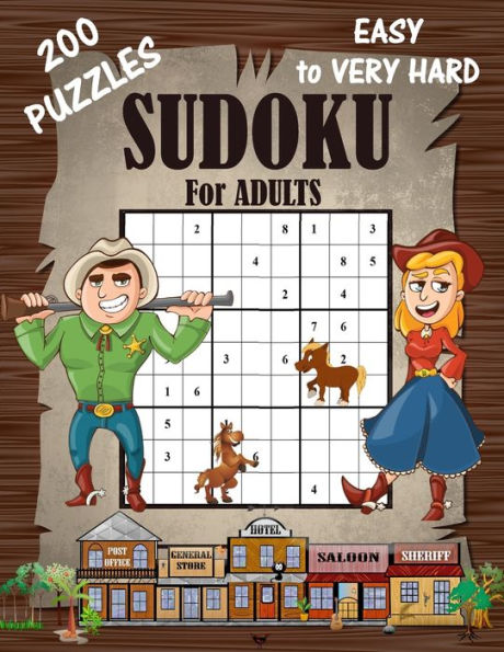 Sudoku Puzzles Easy To Very Hard : : Sudoku For Adults 200 Puzzles (Large Print)