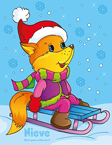 Nieve libro para colorear 2 (Spanish Edition)