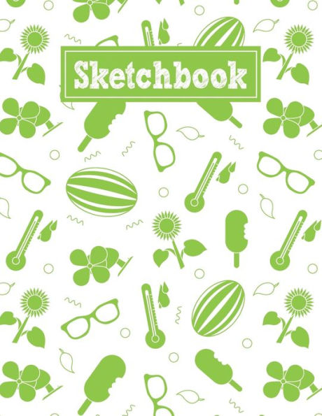 Sketchbook : 8.5 X 11 Notebook For Creative Drawing And Sketching Activities With Summer Themed Cover Design