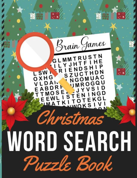Christmas Word Search Puzzle Book: Holiday themed word search puzzle book Puzzle Gift for Word Puzzle Lover Brain Exercise Game
