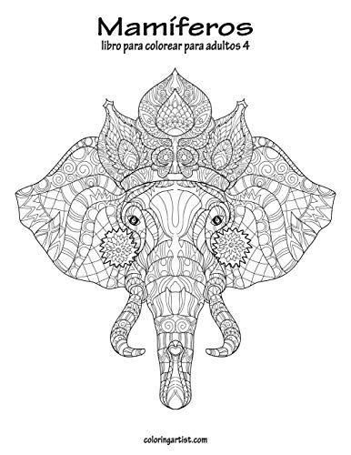 Mam?¡feros libro para colorear para adultos 4 (Spanish Edition)