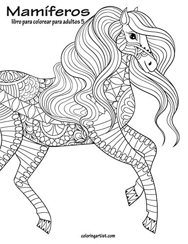 Mam?¡feros libro para colorear para adultos 5 (Spanish Edition)