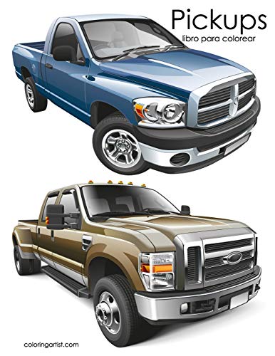 Pickups libro para colorear (Spanish Edition)