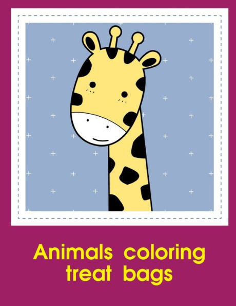 Animals coloring treat bags: Christmas Coloring Book for Children,Preschool,Kindergarten age 3-5 (Education kids)