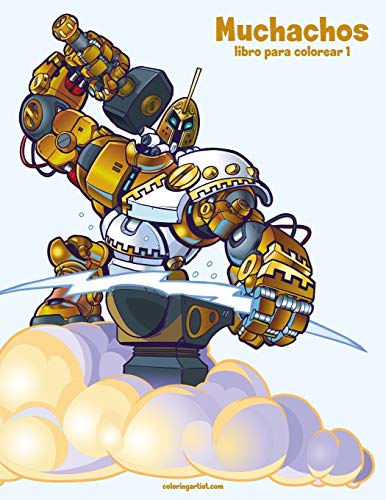 Muchachos libro para colorear 1 (Spanish Edition)