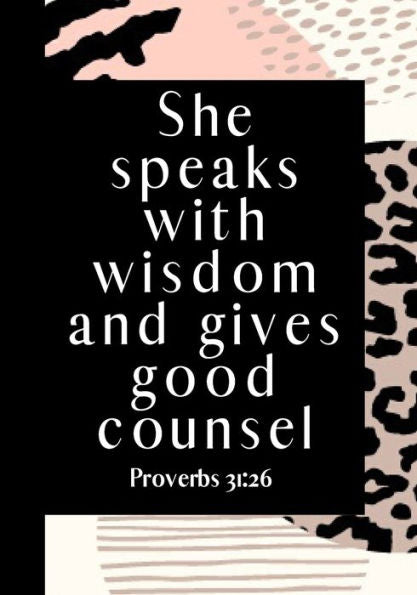 She Speaks With Wisdom And Gives Good Counsel : Pink Animal Print