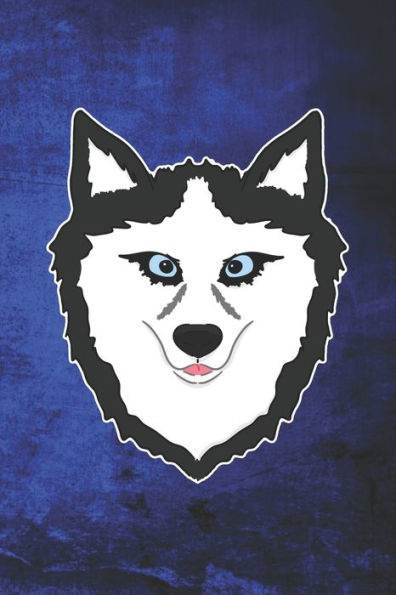 Eikland - Notes: Haustier Hund Husky Kopf - ewiger Kalender 15,24 x 22,86 (German Edition)