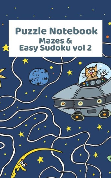 Puzzle Notebook Mazes & Easy Sudoku
