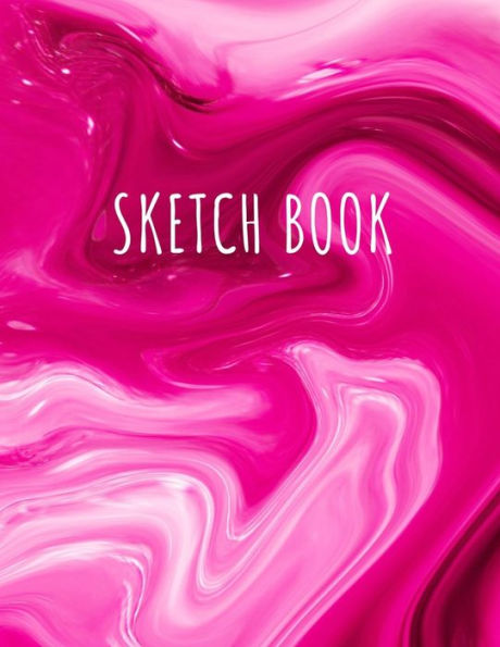 Sketch Book : Activity Sketch Book For Kids Watercolor Abstract Painting Instruction 8.5"X 11" 110 Pages Sketching Book From The Imagination (Watercolor Abstract Cover)