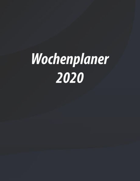 Wochenplaner 2020 : Moderner Din A4 Kalender. Wochen- Und Monatsplaner Mit Platz Für Notizen Und To Do Listen. Jahresübersicht Mit Gesetzlichen Feiertagen In Deutschland. Design: Wellenmuster Blau