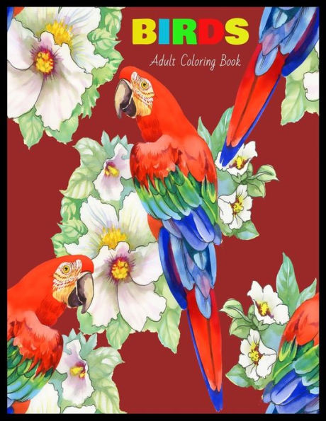BIRDS Adult Coloring Book: Stress Relieving Coloring Pages, Coloring Book for Relaxation - 9781712275658