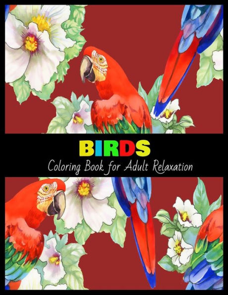 BIRDS Coloring Book for Adult Relaxation: Stress Relieving Coloring Pages, Coloring Book for Relaxation - 9781712348314