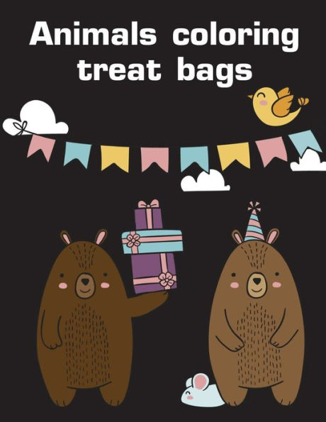 Animals coloring treat bags: Christmas Coloring Book for Children,Preschool,Kindergarten age 3-5 (Animals Education)