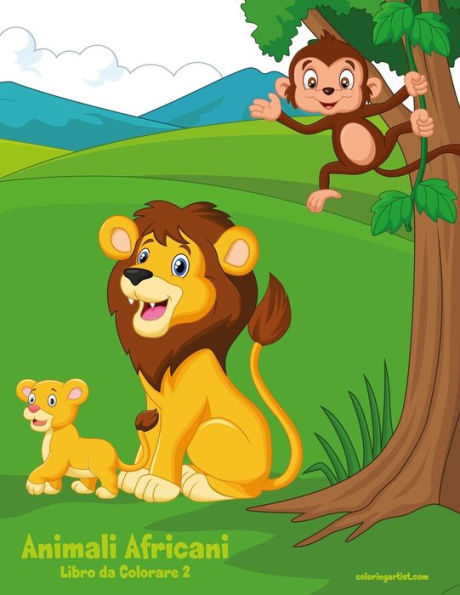 Animali Africani Libro da Colorare 2 (Italian Edition)