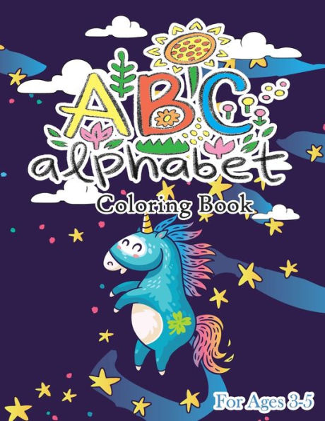 ABC Alphabet Coloring Book: ABC Animal Coloring Book for Toddlers and Preschool Kids to Learn the English Alphabet Letters from A to Z