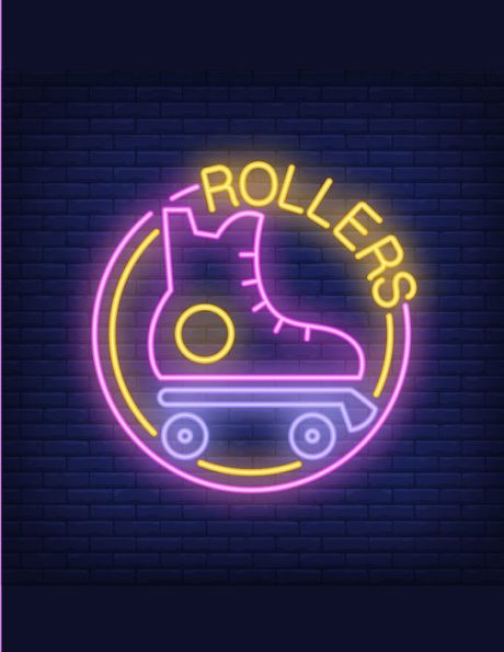 Rollers : Cahier De Notes Lign? Motif Patin - Rollers