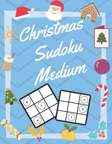Christmas Sudoku Medium: 100 Pages With Sudokus On Medium Level | Solve And Relax | Large Print, Perfect Gift For Advent Time (125 Pages, 8.5 x 11)
