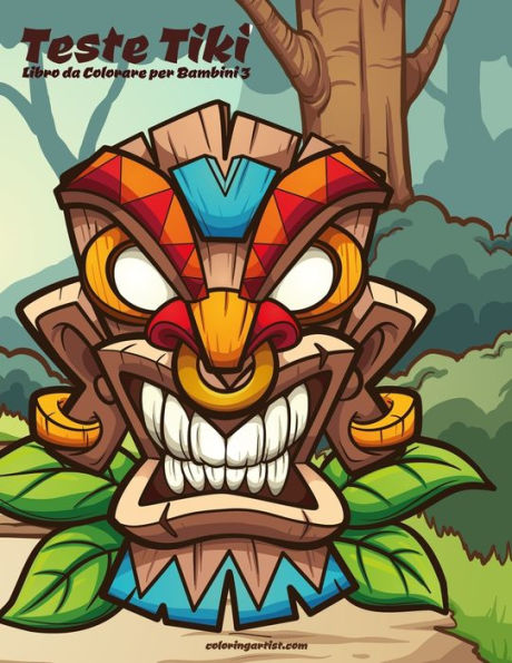 Teste Tiki Libro Da Colorare Per Bambini 3