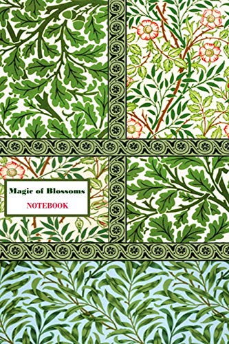 Magic of Blossoms NOTEBOOK [ruled Notebook/Journal/Diary to write in, 60 sheets, Medium Size (A5) 6x9 inches]