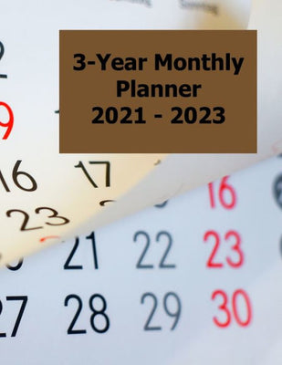 3-Year Monthly Planner 2021 - 2023