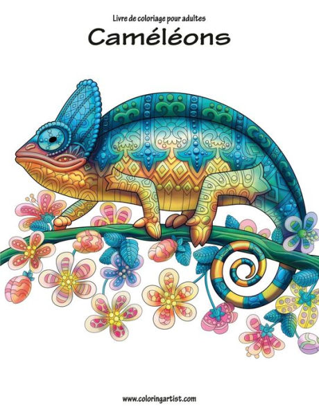 Livre De Coloriage Pour Adultes Caméléons 1