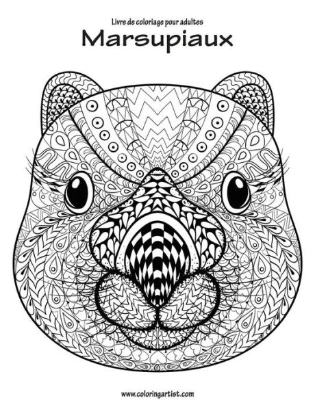 Livre De Coloriage Pour Adultes Marsupiaux 1