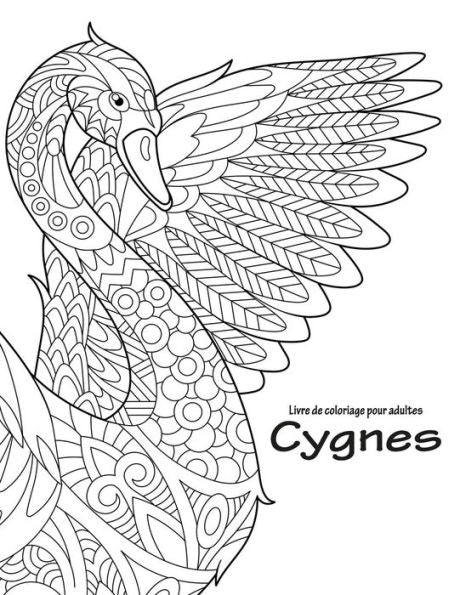 Livre De Coloriage Pour Adultes Cygnes 1