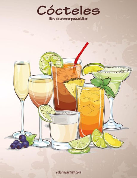 COcteles libro de colorear para adultos 1 (Spanish Edition)