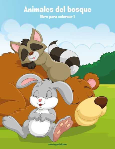 Animales del bosque libro para colorear 1 (Spanish Edition)