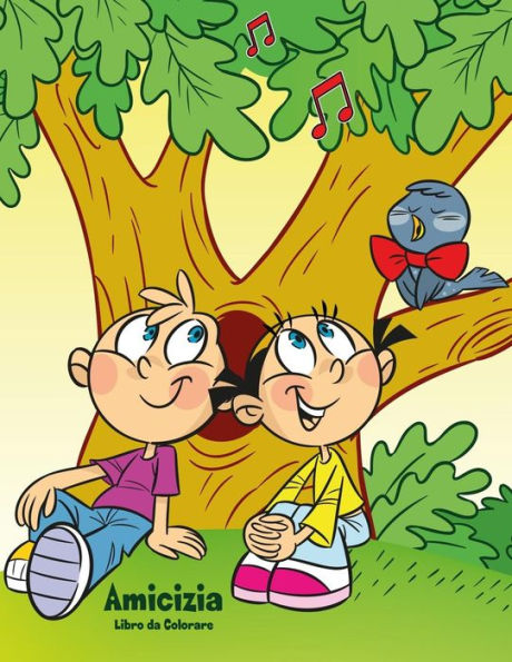 Amicizia Libro da Colorare 1 (Italian Edition)