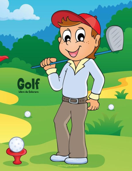 Golf Libro da Colorare 1 (Italian Edition)