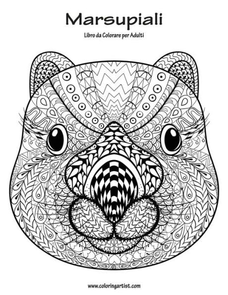 Marsupiali Libro Da Colorare Per Adulti 1