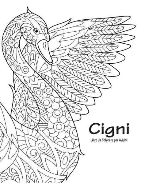 Cigni Libro da Colorare per Adulti 1 (Italian Edition)