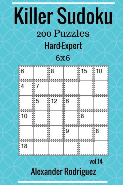 Killer Sudoku Puzzles - 200 Hard to Expert 6x6 vol. 14