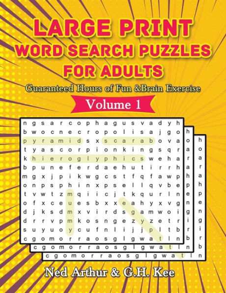 Large Print Word Search Puzzles For Adults: Guaranteed Hours of Fun & Brain Exercise (Volume 1)